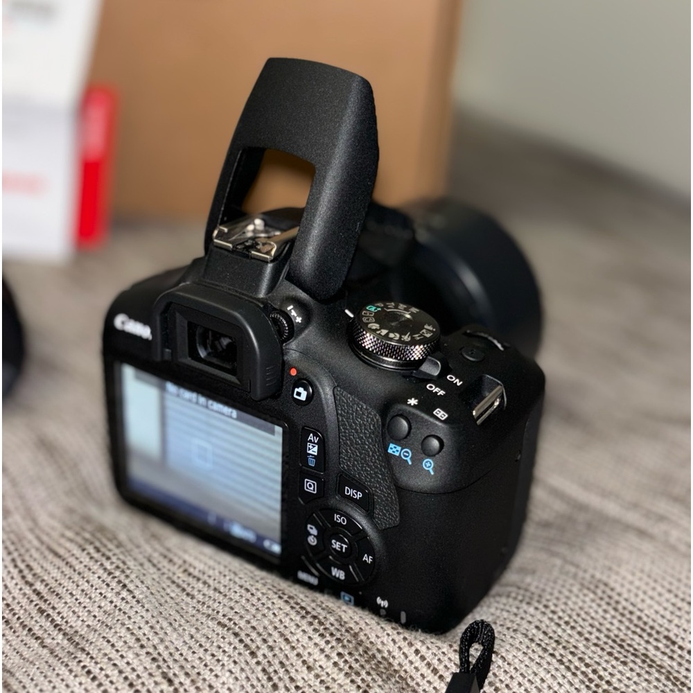 Canon rebel t7 with kit lens and 50 mm lens